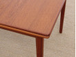 Mid-Century Modern Scandinavian dining table in teak 4/8 seats model Bjärni