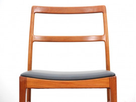 Mid-Century  modern scandinavian set of 6 chairs by Arne Vodder model 430 in teak