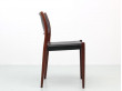 Mid-Century  modern scandinavian set of 6 chairs in Rio rosewood model n°80  by Niels Møller