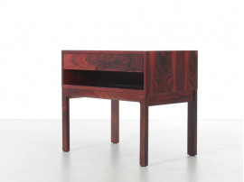Mid-Century  modern scandinavian bed table in Rio rosewood by Arne Wahl Iversen