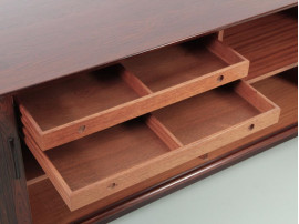 Mid-Century  modern scandinavian sideboard in Rio rosewood by Henning Kjaernulf 