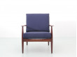 Mid-Century  modern pair of lounge chairs in teak model 118 by Grete Jalk