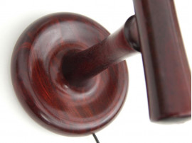 Mid-Century  modern scandinavian wall lamp in  rosewood 