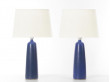 Mid-Century  modern scandinavian pair of ceramic table lamps by Palshus