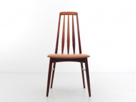 Mid-Century  modern scandinavian Danish set of 4 chairs and 2 armchairs in Rio rosewood model Eva by Niels Kofoed 