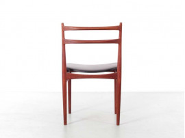 Mid-Century  modern  set of 4 dining chairs in teak by Harry Rosengren Hansen