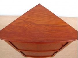 Mid-Century  modern scandinavian Teak Corner Cabinet by Arne Hovmand Olsen 