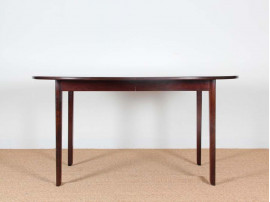 Mid-Century  modern scandinavian dining table in mahogany 4/10 seats by Ole Wanscher