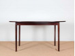 Mid-Century  modern scandinavian dining table in mahogany 4/10 seats by Ole Wanscher