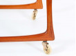 Mid century modern scandinavian teak trolley by Ingvar Jensen