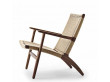 copy of Mid-Century modern scandinavian arm chair in smoked oak model CH25 by Hans Wegner. New edition