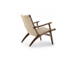 copy of Mid-Century modern scandinavian arm chair in smoked oak model CH25 by Hans Wegner. New edition