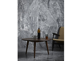 copy of Mid-Century modern scandinavian arm chair in smoked oak model CH25 by Hans Wegner. New edition