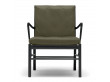 Mid-Century modern scandinavian Colonial arm chair OW149 by Ole Wanscher. New edition
