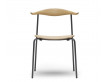 Chaise scandinave modèle CH88T assise bois. Edition neuve.