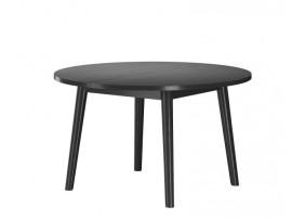 Extendable round dining table model 120, 6/8 seats