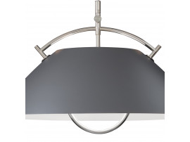 Mid-Century  modern scandinavian pendant lamp L037 anthracite grey by Hans Wegner, with cable lift.