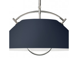 Mid-Century  modern scandinavian pendant lamp L037 deep blue by Hans Wegner, with cable lift.