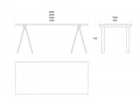 Table de repas Arkitecture. 3 tailles 