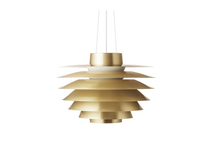 Mid-Century modern scandinavian Brass Verona pendant lamp. New edition