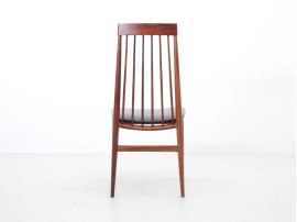 Mid-Century  modern set of 6 chairs in Rio rosewood by Ernst Martin Dettinger