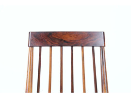 Mid-Century  modern set of 6 chairs in Rio rosewood by Ernst Martin Dettinger