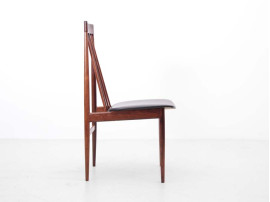 Mid-Century  modern set of 6 chairs in Rio rosewood by Ernst Martin Dettinger