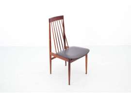 Mid-Century  modern set of 6 chairs in Rio rosewood by Ernst Martin Dettinger