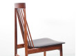 Mid-Century  modern set of 6 chairs in Rio rosewood by Ernst Martin Dettinger