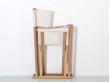Chaise pliante scandinave modèle MK16. Edition neuve. Tissu