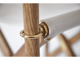 Mid-Century  modern scandinavian chair Folding MK16 by Mogens Koch. New product. Fabric