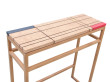 Mondrian console in marquetry. Unique piece