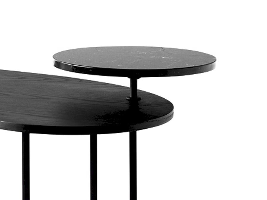 Nero Marquina marble, Black Lacquered Ash veneer