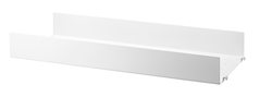 L 58 x P 20 cm. Bord 7 cm. Blanc