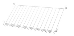 L 78 x P 30 cm metal Blanc