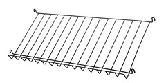 L 78 x P 30 cm metal Noir