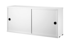 L 78 x H 37 x P 20 cm. Blanc