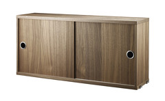 L 78 x H 37 x P20 cm. Noyer