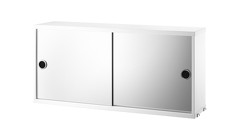 Portes miroir L 78 x H 37 x P 20 cm. Blanc