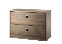 L 58 x H 42 x P 30 cm. Noyer