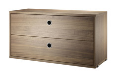 L 78 x H 42 x P 30 cm. Noyer