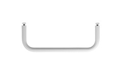Tringle L 24 cm. Blanc